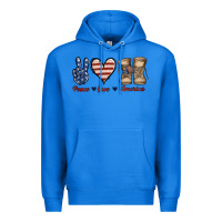 True Royal Peace Love America Premium Hoodie - Jasminsmagicworld
