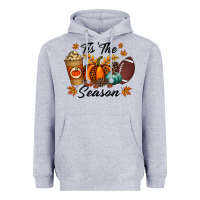 Heather Grey tis the season Heavyweight Hoodie - RacoonDesign