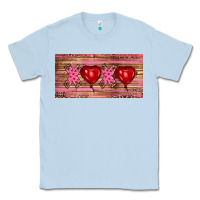 Dusty Blue Valentine's Day Xoxo Classic Tee - RanaPortraitStore