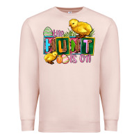 Pale Pink the hunt is on Premium Sweatshirt - AdoDesignShop