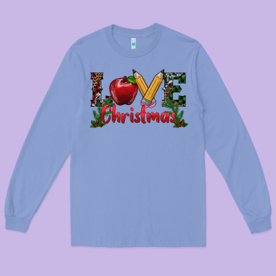 Long Sleeve Tee Western Christmas Love