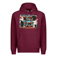 Burgundy let the good times roll Premium Hoodie - Jasminsmagicworld