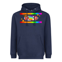 Navy lgbtq dad  libbey glass Heavyweight Hoodie - HRA Design Shop