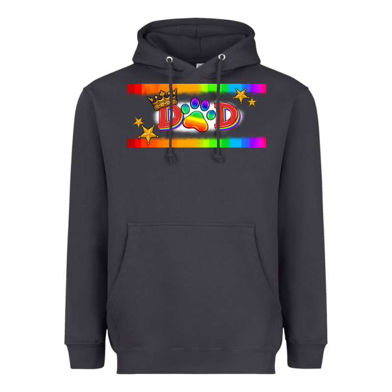Lgbtq Dad  Libbey Glass Heavyweight Hoodie by HRA Design Shop | Teevron
