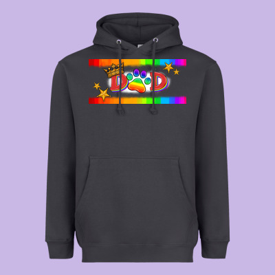 Lgbtq Dad  Libbey Glass Heavyweight Hoodie Designed By Hra Design Shop