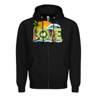 Black love kiwi summer Zipper Hoodie - texasbilliewilder