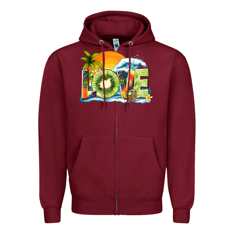 Love Kiwi Summer Zipper Hoodie by texasbilliewilder | Teevron