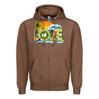 Chestnut love kiwi summer Zipper Hoodie - texasbilliewilder