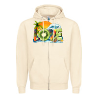 Sandshell love kiwi summer Zipper Hoodie - texasbilliewilder