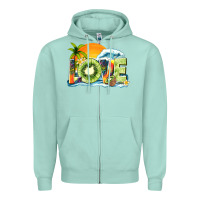 Seafoam love kiwi summer Zipper Hoodie - texasbilliewilder