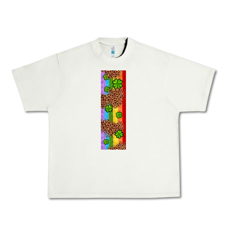 St. Patrick's Day Western Shamrock Leopard Rainbow Urban Heavy Tee by Artiststas | Teevron