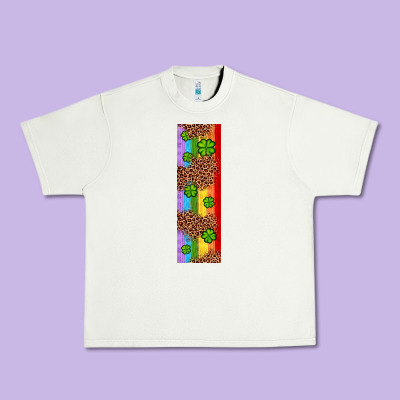 St. Patrick's Day Western Shamrock Leopard Rainbow Urban Heavy Tee Designed By Artiststas