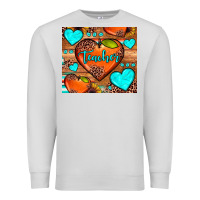 Dove Grey teacher hearts Premium Sweatshirt - JahusDesignShop