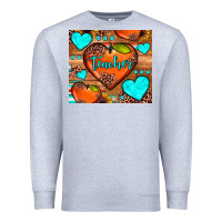 Heather Grey teacher hearts Premium Sweatshirt - JahusDesignShop