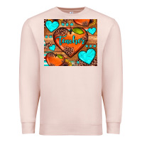 Pale Pink teacher hearts Premium Sweatshirt - JahusDesignShop