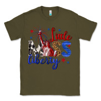 Army Green little miss liberty billie wilder Classic Tee - texasbilliewilder