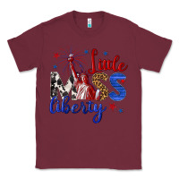 Burgundy little miss liberty billie wilder Classic Tee - texasbilliewilder