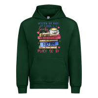 Forest Green between the pages of a book is lovely place to be Urban Hoodie - MaliasSmallBusiness