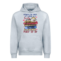 Heather Grey between the pages of a book is lovely place to be Urban Hoodie - MaliasSmallBusiness