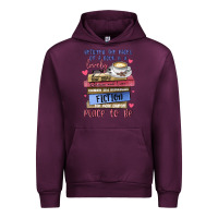 Mauve Wine between the pages of a book is lovely place to be Urban Hoodie - MaliasSmallBusiness
