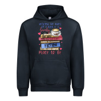 Navy between the pages of a book is lovely place to be Urban Hoodie - MaliasSmallBusiness