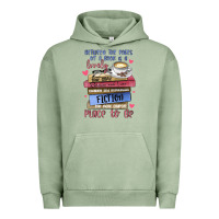 Pigment Oil Green between the pages of a book is lovely place to be Urban Hoodie - MaliasSmallBusiness