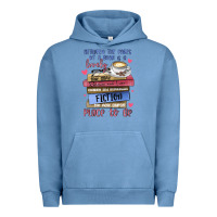 Pigment Pebble Blue between the pages of a book is lovely place to be Urban Hoodie - MaliasSmallBusiness