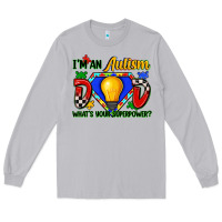 Moon Dust im an autism dad whats your superpower Long Sleeve Tee - Zillion Design Studio