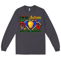 Smoke im an autism dad whats your superpower Long Sleeve Tee - Zillion Design Studio