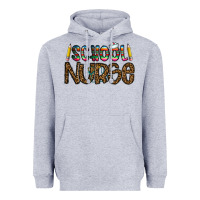 Heather Grey school nurse Heavyweight Hoodie - CowhideDigitalArt