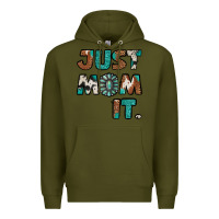 Army Green Just Mom It Premium Hoodie - Jasminsmagicworld