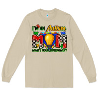 Mushroom i'm an autism mom what's your superpower Long Sleeve Tee - Zillion Design Studio