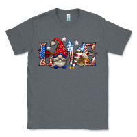 Charcoal Heather love 4th july with gnome billie wilder Classic Tee - texasbilliewilder