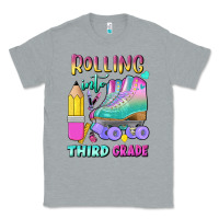 Heather Grey rolling into third grade Classic Tee - BundleAndBundleShop