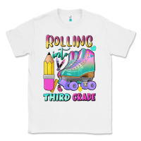White rolling into third grade Classic Tee - BundleAndBundleShop
