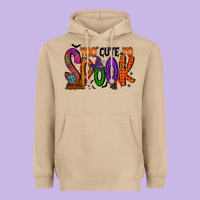 Too Cute To Spook Heavyweight Hoodie Designed By Racoondesign