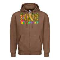 Love Summer With Pineapple Zipper Hoodie | Teevron