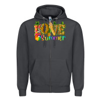 Smoke love summer with pineapple Zipper Hoodie - texasbilliewilder