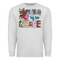 Dove Grey saved by his grace Premium Sweatshirt - AdoDesignShop