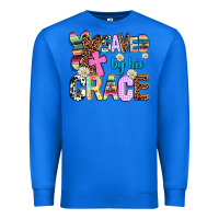 True Royal saved by his grace Premium Sweatshirt - AdoDesignShop
