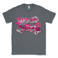 Charcoal Heather pink its my birthday Classic Tee - Zillion Design Studio