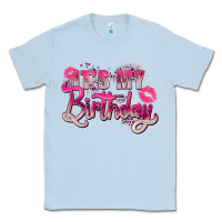 Dusty Blue pink its my birthday Classic Tee - Zillion Design Studio