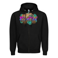 Black howdy Zipper Hoodie - Zillion Design Studio