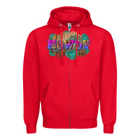 Red howdy Zipper Hoodie - Zillion Design Studio