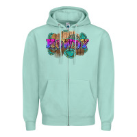 Seafoam howdy Zipper Hoodie - Zillion Design Studio