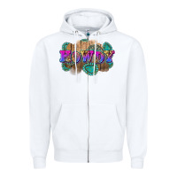 White howdy Zipper Hoodie - Zillion Design Studio