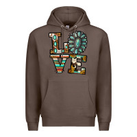 Coffee Turquoise Love Premium Hoodie - Jasminsmagicworld