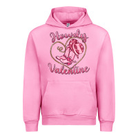Fuchsia Pink howdy valentine Urban Hoodie - MaliasSmallBusiness