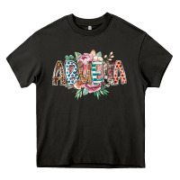Asphalt abuela flowers Heavy Core Tee - RacoonDesign