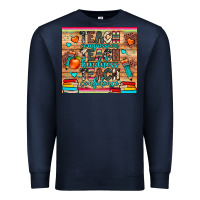 Navy teach compassion kindness confidence Premium Sweatshirt - JahusDesignShop